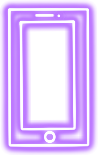 Purple neon smartphone