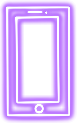 Purple neon smartphone